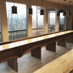 22' Heirloom Big Sky Live Edge Shuffleboard Table